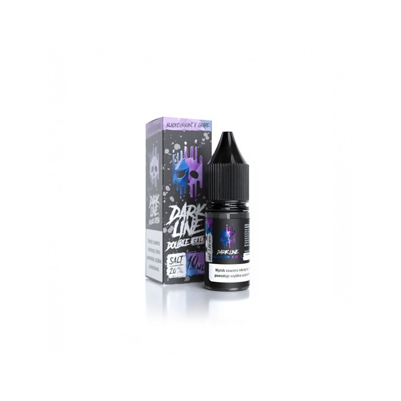 Liquid DARK LINE DOUBLE SALT 10ml - Black currant Grape 20mg  (A25) | Eliq Vapoteur