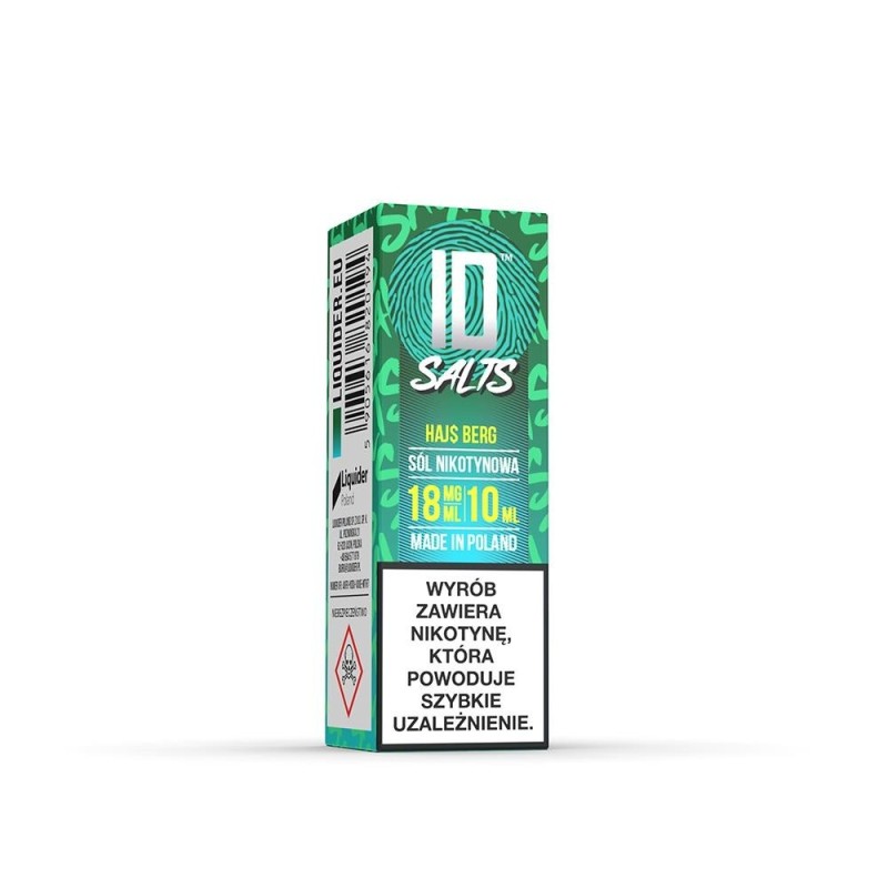 Liquid ID Sel - 10ml Haj$ Berg 18mg (A25) | Eliq Vapoteur