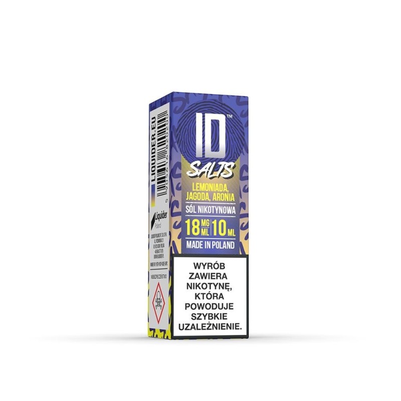 Liquid ID Sel - 10ml Limonade, Fraise, Aronia 18mg (A25) | Eliq Vapoteur