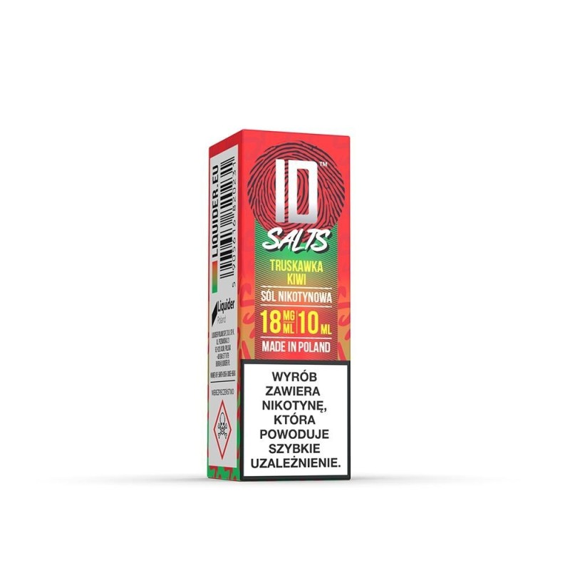 Liquid ID Sel - 10ml Fraise, Kiwi 18mg (A25) | Eliq Vapoteur