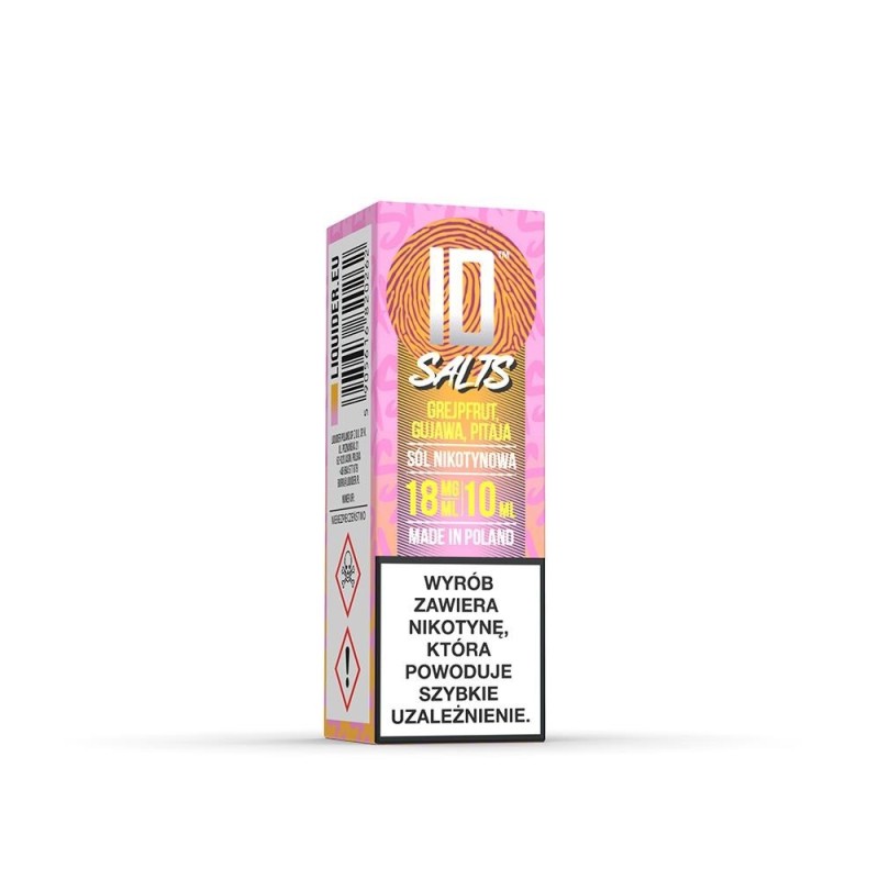 Liquid ID Sel - 10ml Pamplemousse, Goyave, Pitaya 18mg (A25) | Eliq Vapoteur