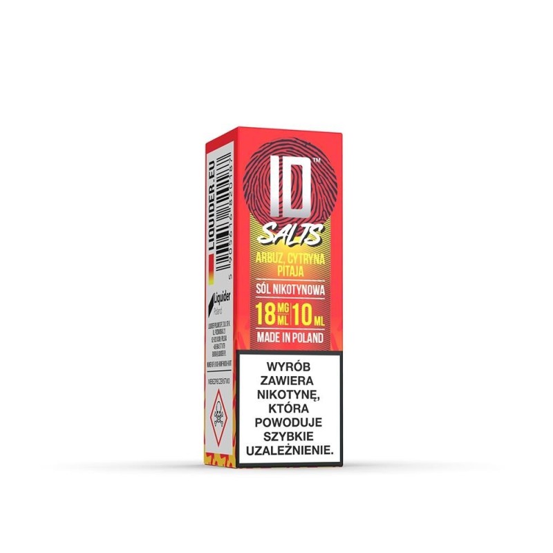 Liquid ID Sel - 10ml Pastèque, Citron, Pitaya 18mg (A25) | Eliq Vapoteur