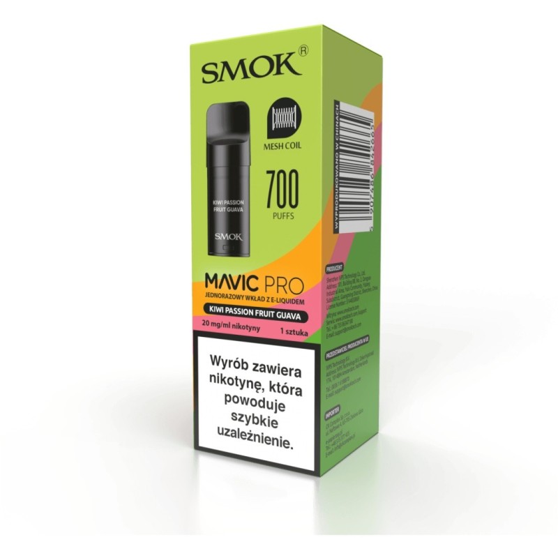 Wkład Smok Mavic PRO 2ml - Kiwi Passion Fruit Guava  (A25) | Eliq Vapoteur
