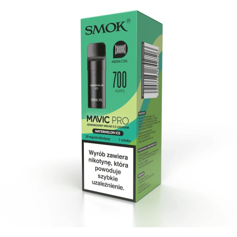 Wkład Smok Mavic PRO 2ml - Glace de Pastèque 20 mg (A25) | Eliq Vapoteur
