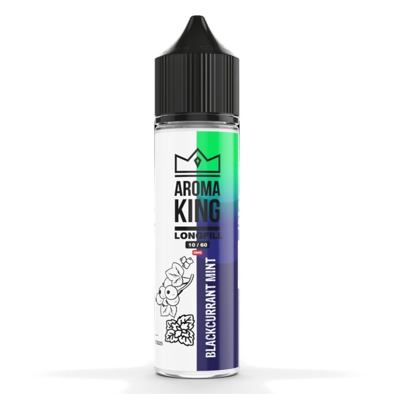 Longfill Aroma King 10/60ml - Blackcurrant Mint | Eliq Vapoteur