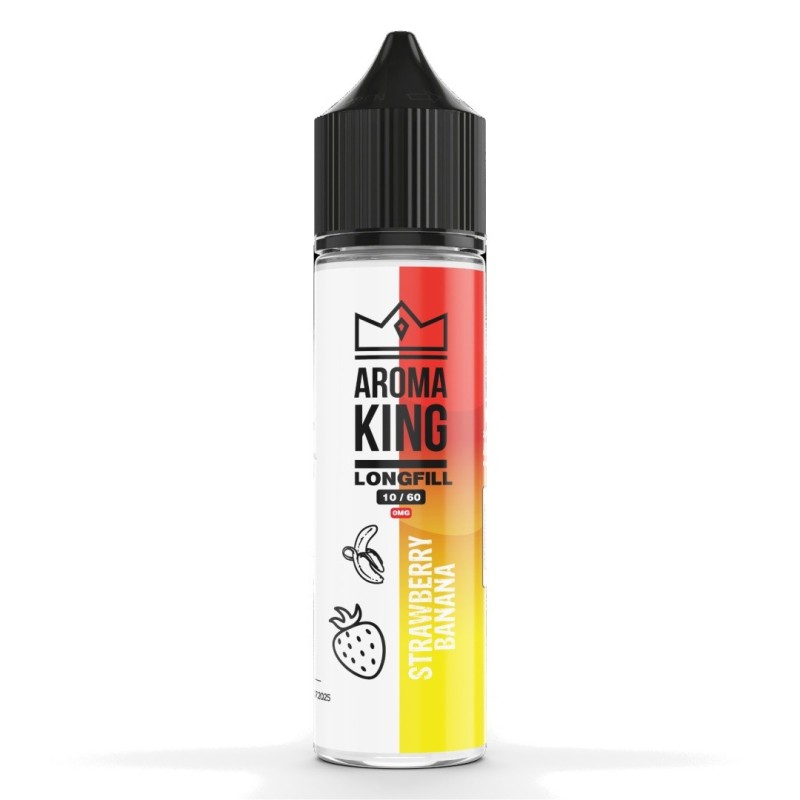 Longfill Aroma King 10/60ml - Strawberry Banana | Eliq Vapoteur