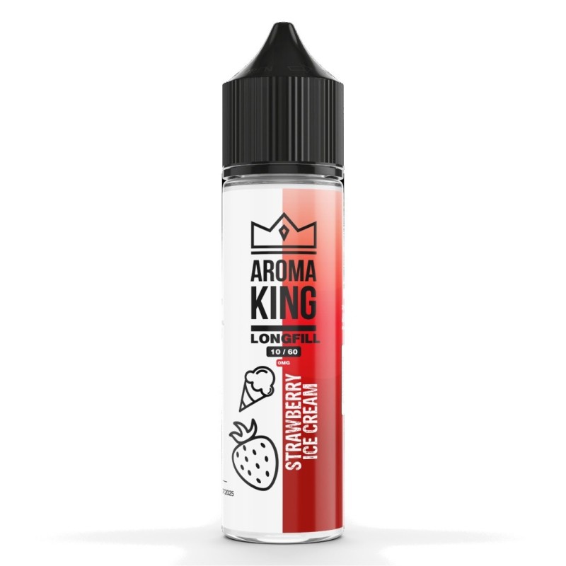 Longfill Aroma King 10/60ml - Strawberry Ice Cream | Eliq Vapoteur