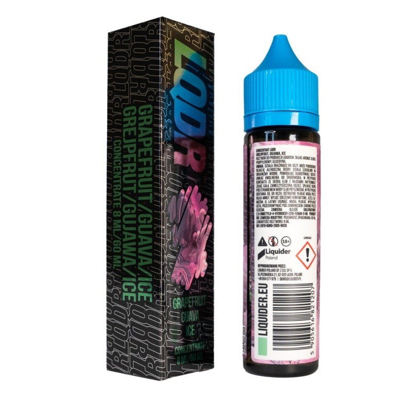 Longfill LQDR 8/60 - Grapefruit Guava Ice | Eliq Vapoteur