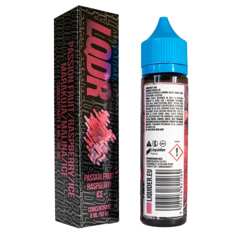 Longfill LQDR 8/60 - Passion Fruit Raspberry Ice | Eliq Vapoteur