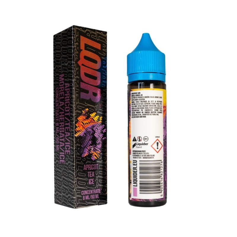 Longfill LQDR 8/60 - Apricot Tea Ice | Eliq Vapoteur