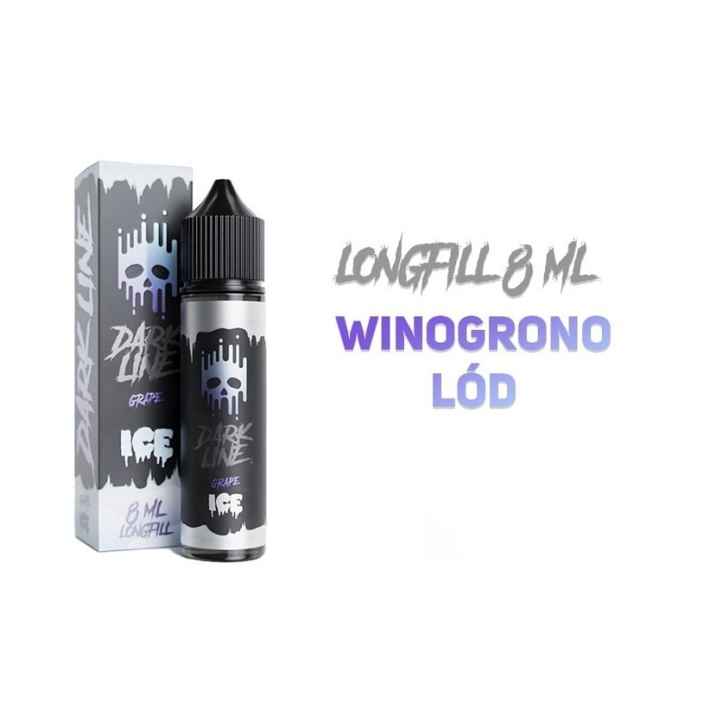 Longfill Dark Line ICE 8/60ml - Grape (A25) | Eliq Vapoteur
