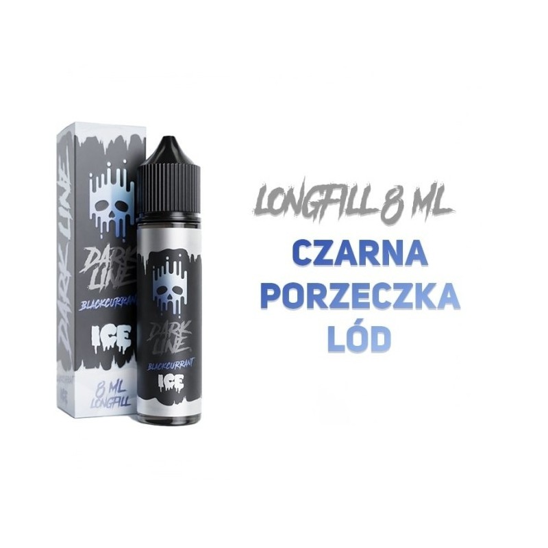 Longfill Dark Line ICE 8/60ml - Cassis (A25) | Eliq Vapoteur