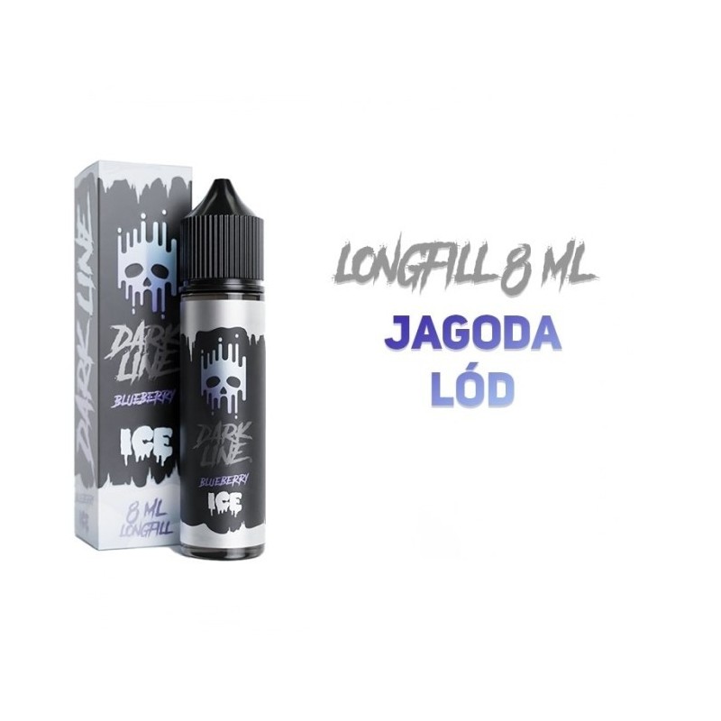 Longfill Dark Line ICE 8/60ml - Blueberry (A25) | Eliq Vapoteur