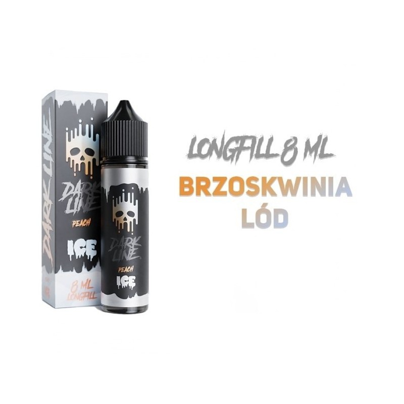Longfill Dark Line ICE 8/60ml - Peach (A25) | Eliq Vapoteur