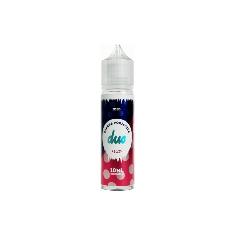 Longfill DUO ICED koncentrat 10/60ml - CZARNA PORZECZKA LICZI | Eliq Vapoteur