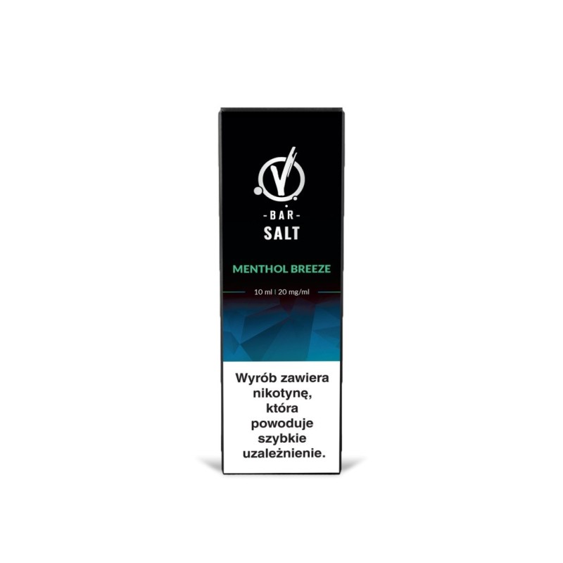 Liquid VBar Salt 10ml - Menthol Breeze 20mg (A25) | Eliq Vapoteur