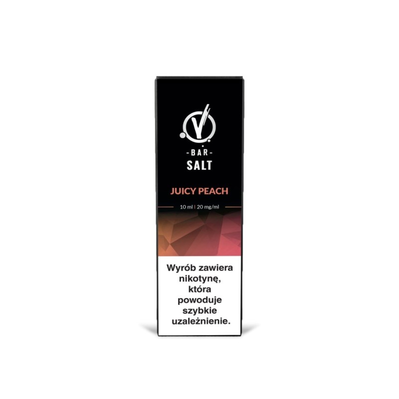 Liquid VBar Salt 10ml - Juicy Peach 20mg (A25) | Eliq Vapoteur