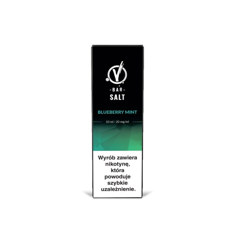 Liquid VBar Salt 10ml - Blueberry Mint 20mg (A25) | Eliq Vapoteur