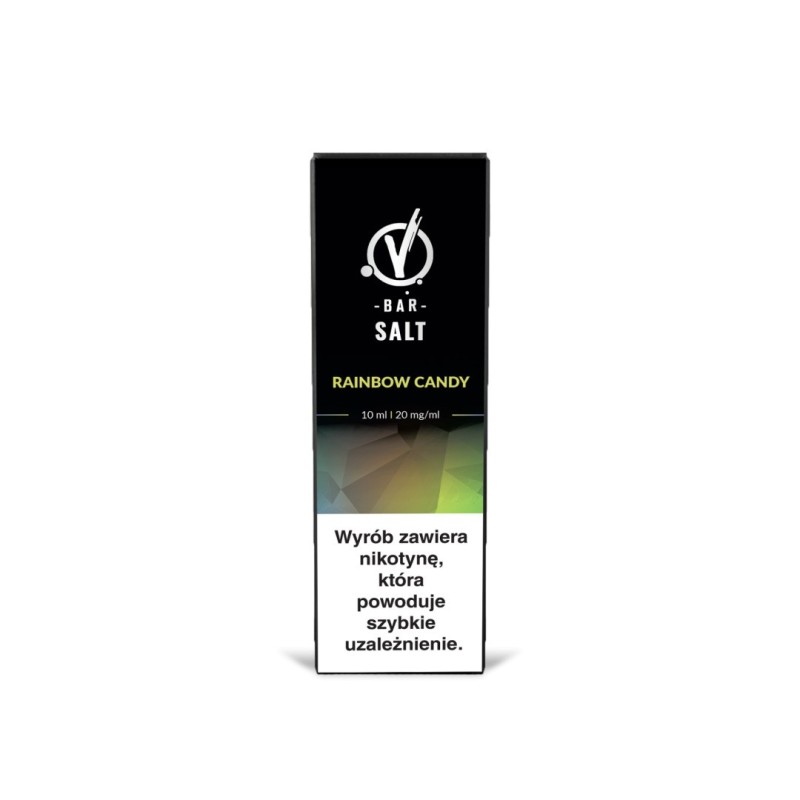 Liquid VBar Salt 10ml - Rainbow Candy 20mg (A25) | Eliq Vapoteur