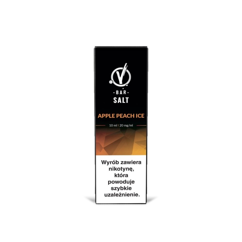 Liquid VBar Salt 10ml - Apple Peach Ice 20mg (A25) | Eliq Vapoteur