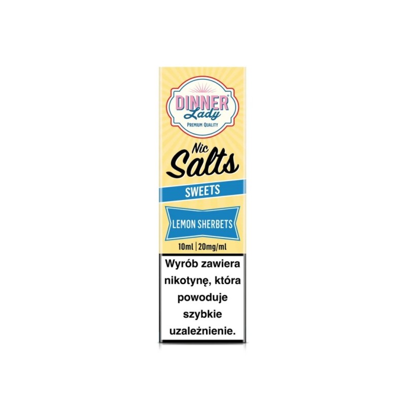 Liquid Dinner Lady Salt 20mg - Bonbons au citron | Eliq Vapoteur