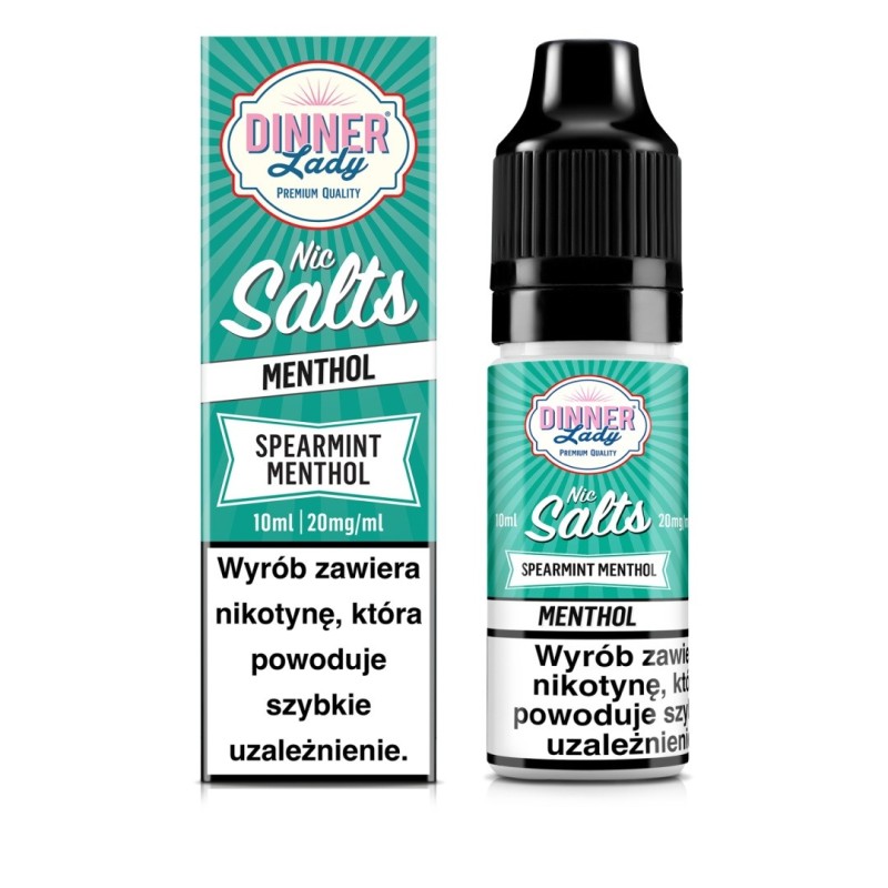 Liquid Dinner Lady Salt 20mg - Menthe Poivrée Menthol | Eliq Vapoteur
