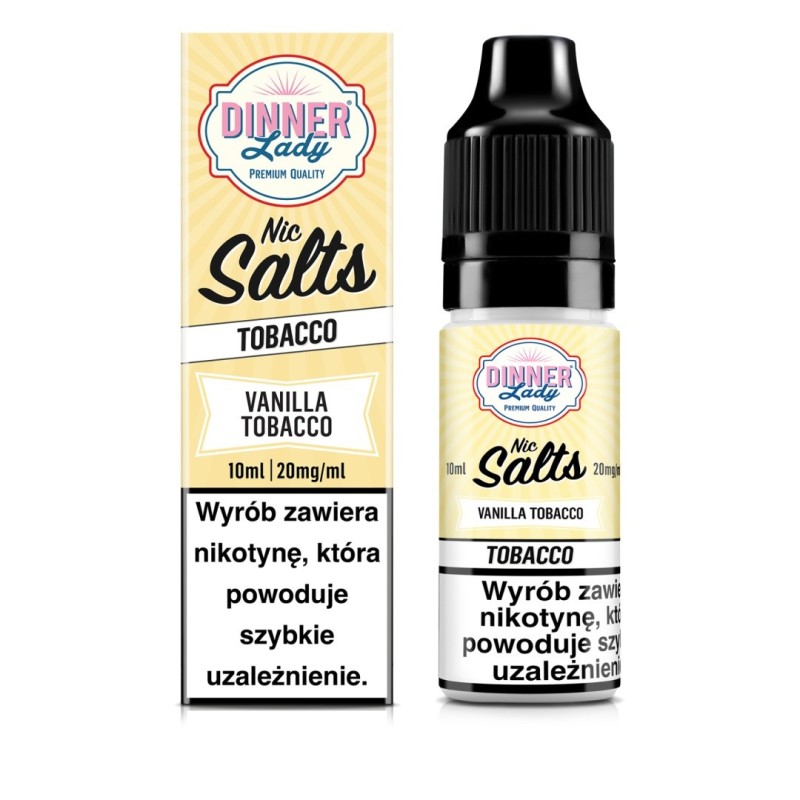 Liquid Dinner Lady Salt 20mg - Tabac à la vanille | Eliq Vapoteur