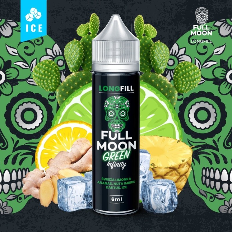 Longfill Full Moon 6/60 ml - Green Infinity | Eliq Vapoteur