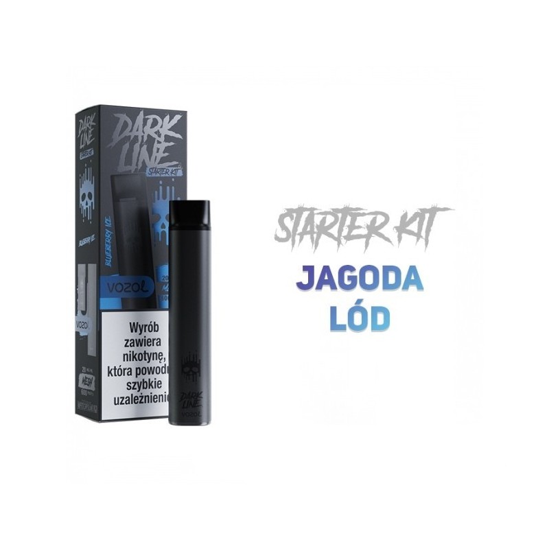 Dark Line KIT Black 2ML - Blueberry Ice 20MG | Eliq Vapoteur