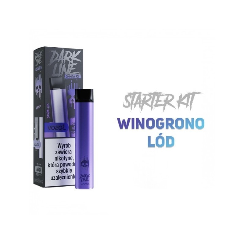 Dark Line KIT Purple 2ML - Grape Ice 20MG | Eliq Vapoteur