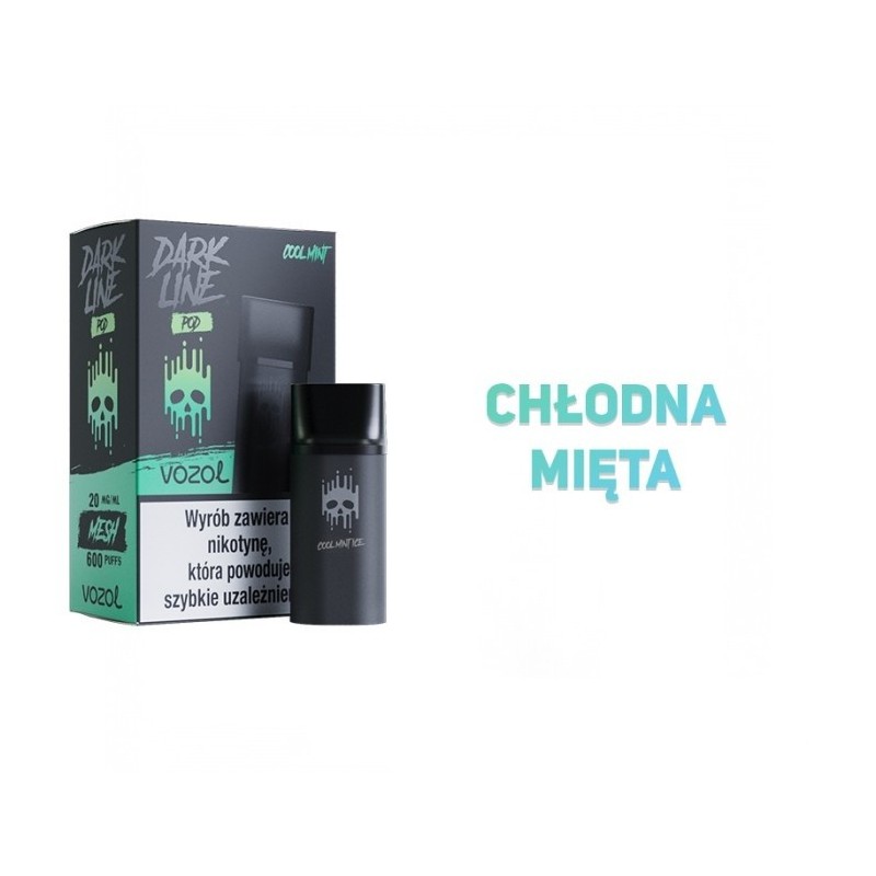 Dark Line Pod 2ML - Cool Mint Ice 20MG | Eliq Vapoteur