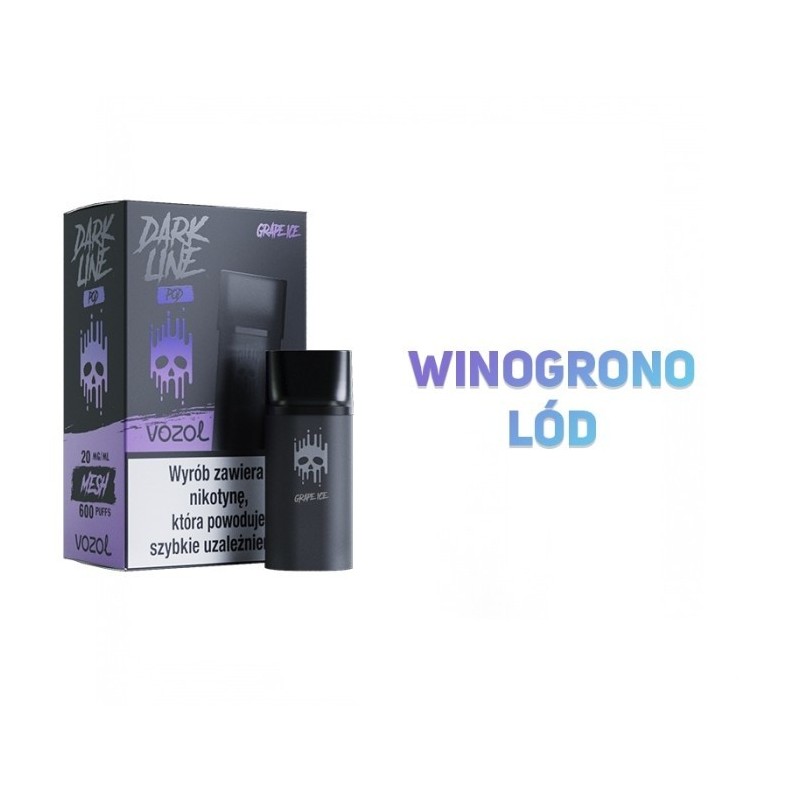 Dark Line Pod 2ML - Grape Ice 20MG | Eliq Vapoteur