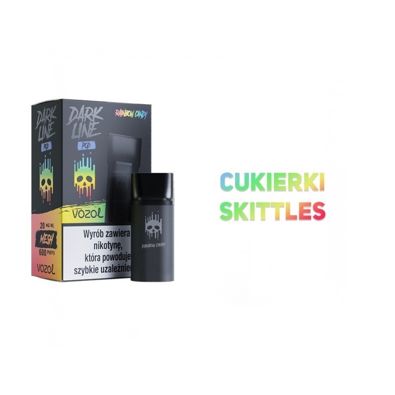 Dark Line Pod 2ML - Rainbow Candy 20MG | Eliq Vapoteur