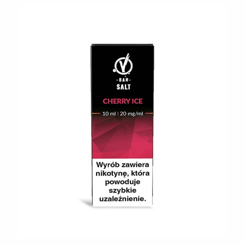 Liquid VBar Salt 10ml - Cherry Ice 20mg (A25) | Eliq Vapoteur