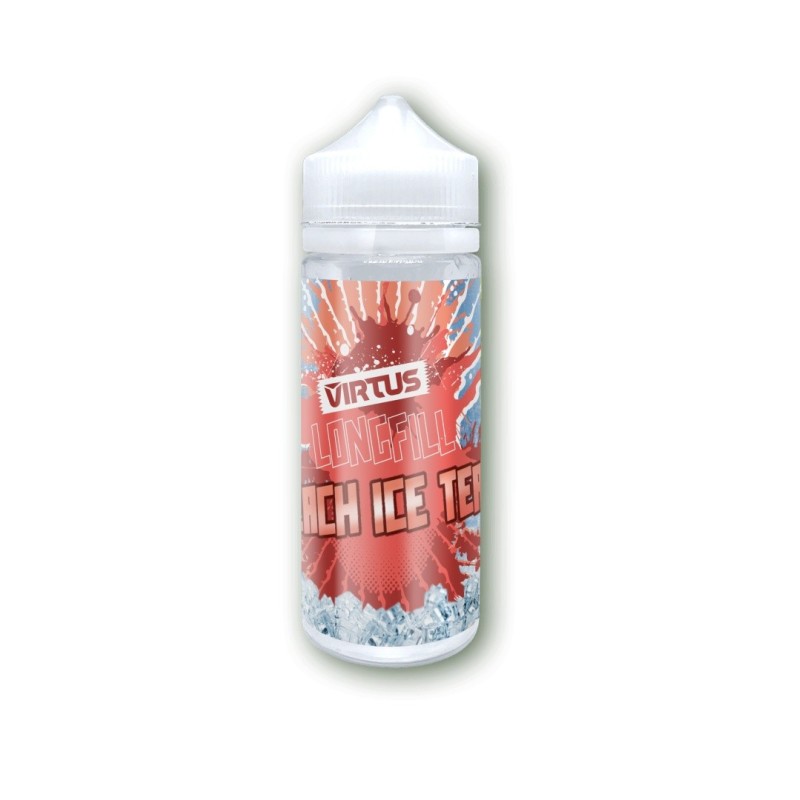 Longfill Virtus 6/120ml - Peach Ice Tea | Eliq Vapoteur