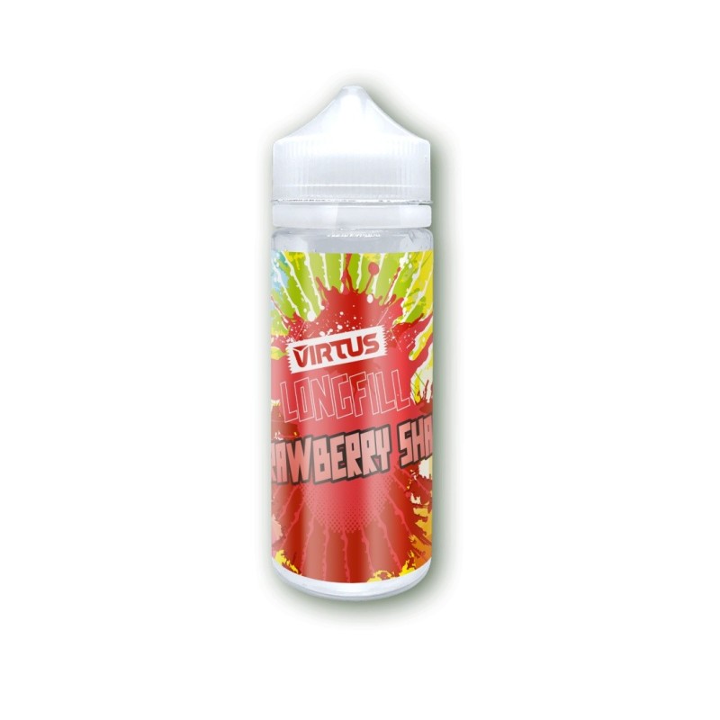 Longfill Virtus 6/120ml - Strawberry Shake | Eliq Vapoteur