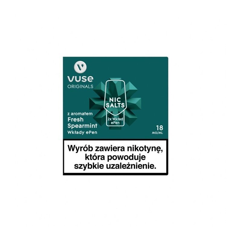 Wkłady do Vuse ePod z aromatem: Fresh Spearmint vPro 18mg/ml (1 szt.) | Eliq Vapoteur
