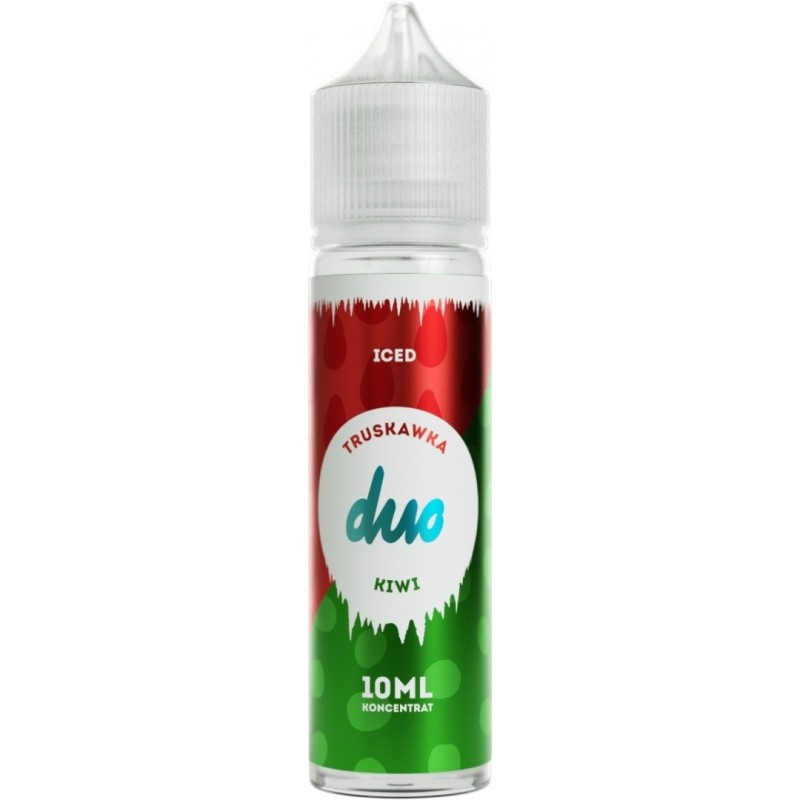 Longfill DUO ICED koncentrat 10/60ml - TRUSKAWKA KIWI | Eliq Vapoteur