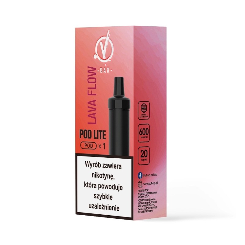 Kartridż Wkład Cubo Pod 20mg 2ml - Lava Flow (A25) | Eliq Vapoteur