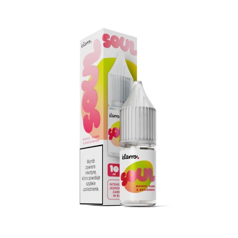 Liquid Klarro Soul 10ml 20mg salt - Mango, Guawa, Brzoskwinia  (A25) | Eliq Vapoteur