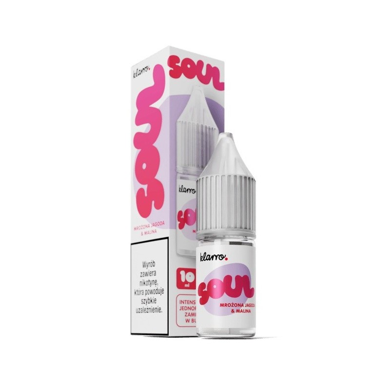 Liquid Klarro Soul 10ml 20mg Salt - Mrożona Jagoda, Malina  (A25) | Eliq Vapoteur