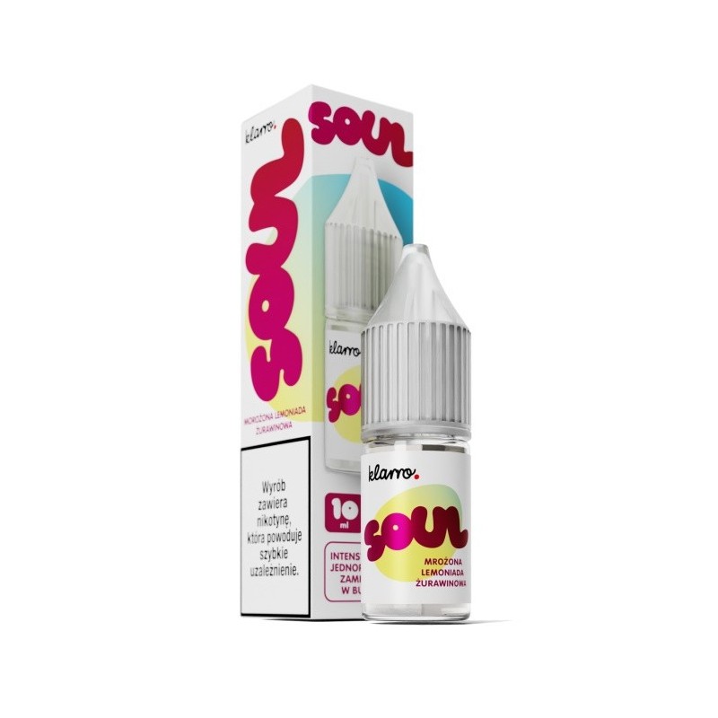 Liquid Klarro Soul 10ml 20mg Salt - Mrożona Lemoniada Żurawinowa  (A25) | Eliq Vapoteur