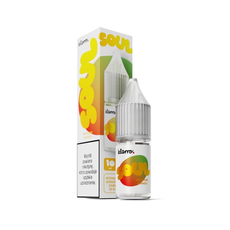 Liquid Klarro Soul 10ml 20mg salt - Mrożone Mango  (A25) | Eliq Vapoteur