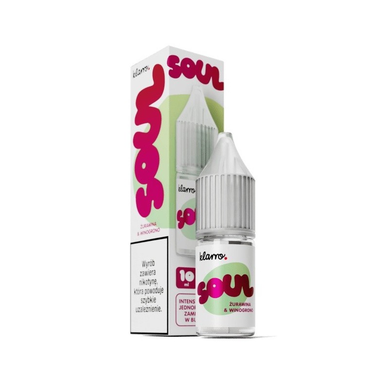 Liquid Klarro Soul 10ml 20mg Salt - Canneberge, Raisin (A25) | Eliq Vapoteur