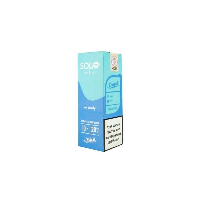 Liquid SOLO 10ml 20mg Salt - Glace Bonbon | Eliq Vapoteur