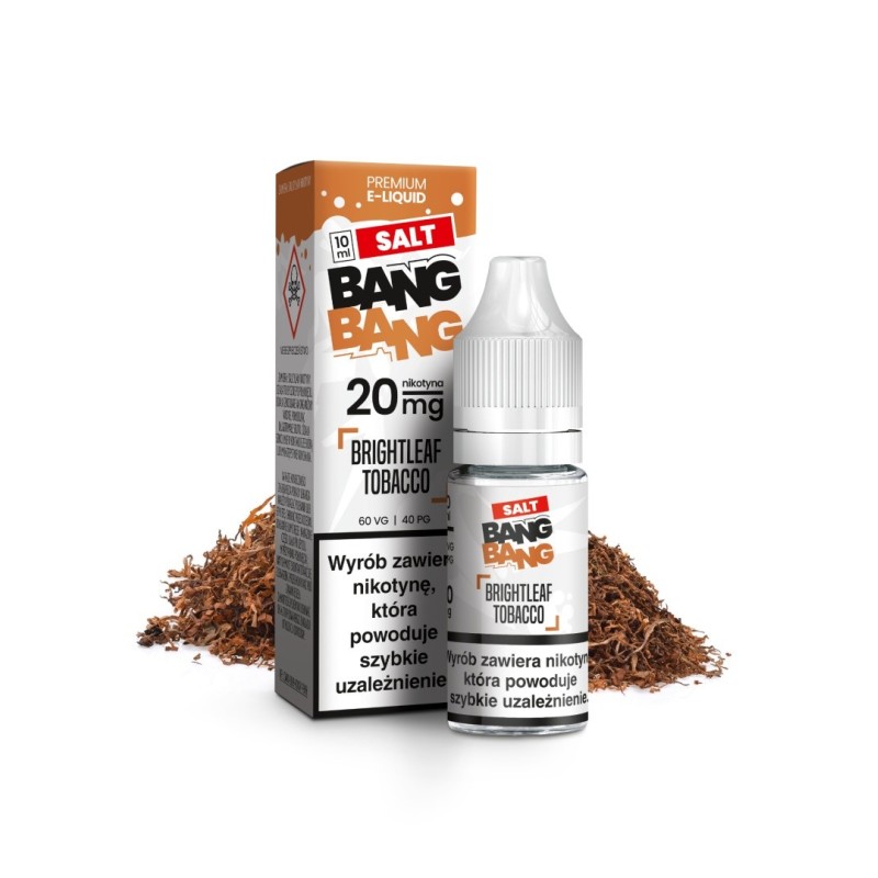 Liquid Bang Bang Salt 20mg 10ml - Brightleaf Tobacco  (A25) | Eliq Vapoteur