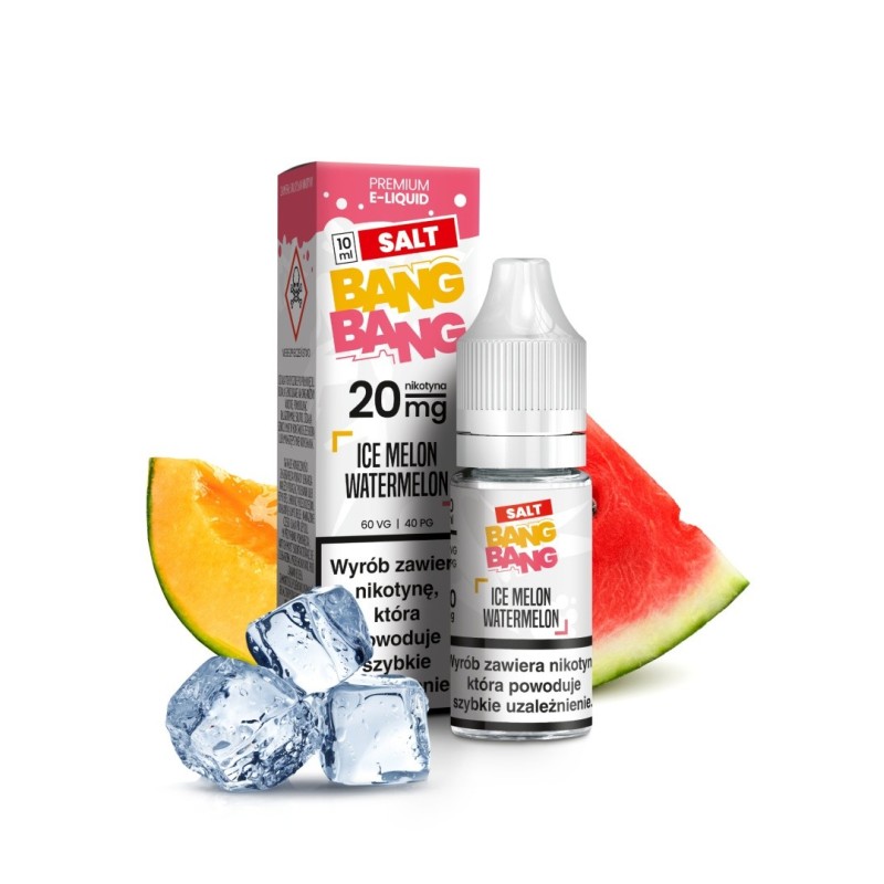 Liquid Bang Bang Salt 20mg 10ml - Ice Melon Watermelon (A25) | Eliq Vapoteur