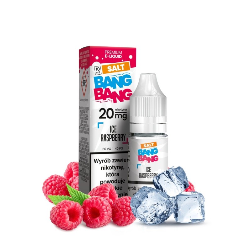 Liquid Bang Bang Salt 20mg 10ml - Ice Raspberry (A25) | Eliq Vapoteur