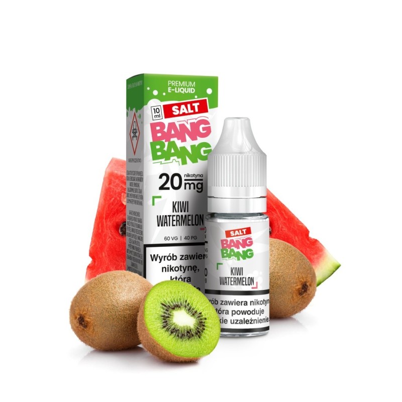 Liquid Bang Bang Salt 20mg 10ml - Kiwi Watermelon (A25) | Eliq Vapoteur