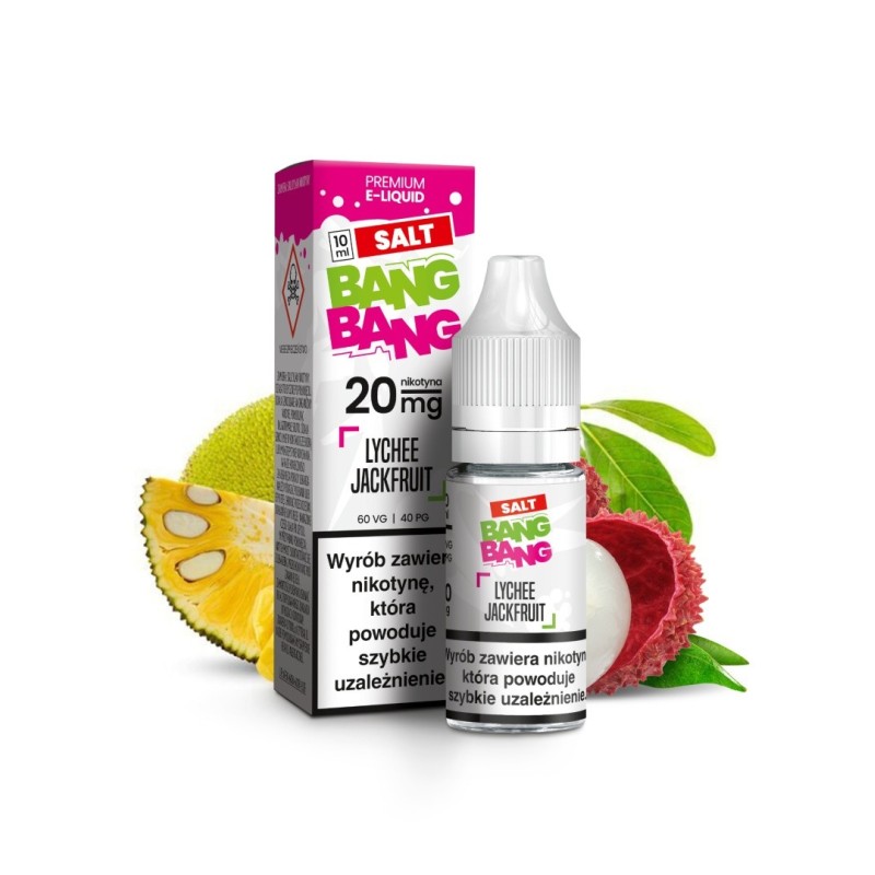 Liquid Bang Bang Salt 20mg 10ml - Lychee Jackfruit (A25) | Eliq Vapoteur